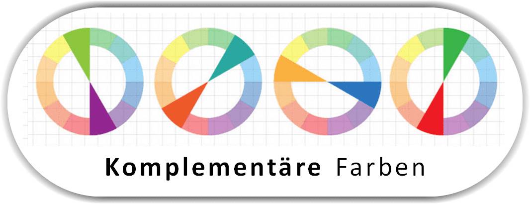 Der Farbkreis mit Komplementären Farben